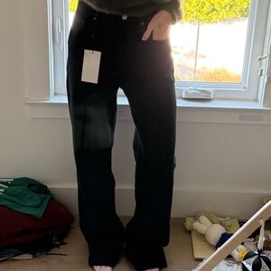 Zara Black Straight Leg Jeans